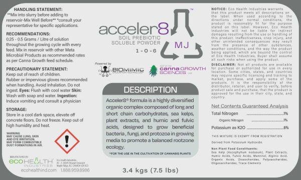 Acceler8 MJ | Soil Prebiotic Soluble Powder from Eco Health Industries