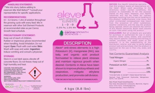 Aleve | Anti-stress Elements for Plants from Eco Health Industries